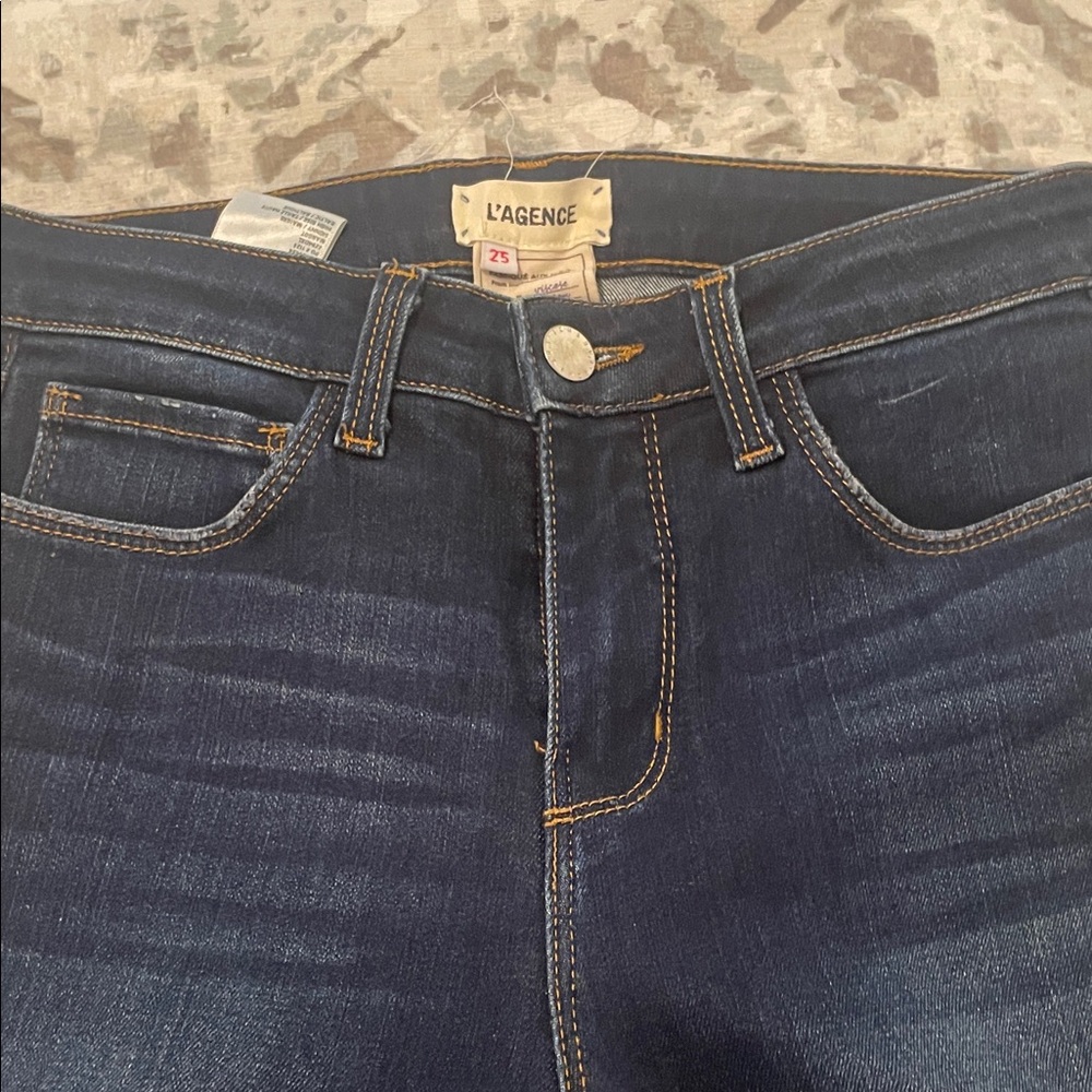 L'AGENCE Midnight Blue Skinny high rise skinny jeans.  Size 25.